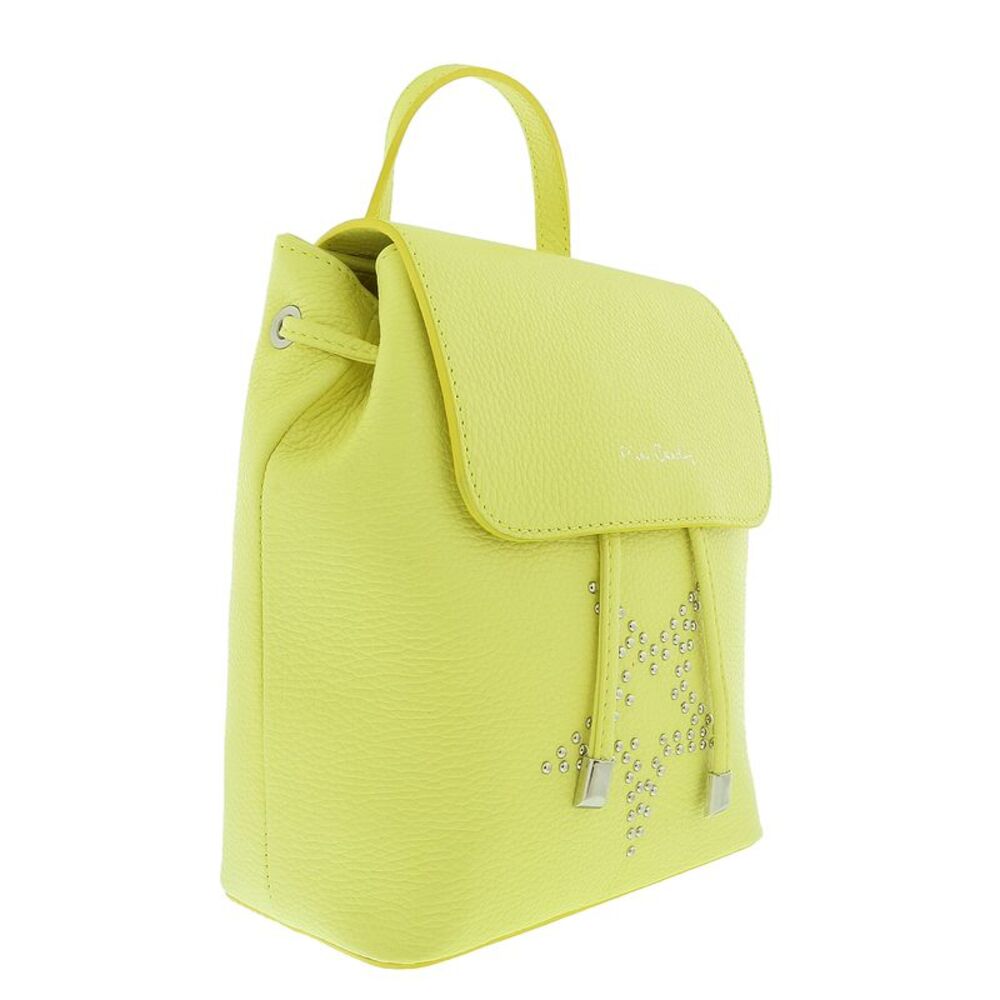 Pierre Cardin Lemon Leather Star Studded Medium Fashion Backpack